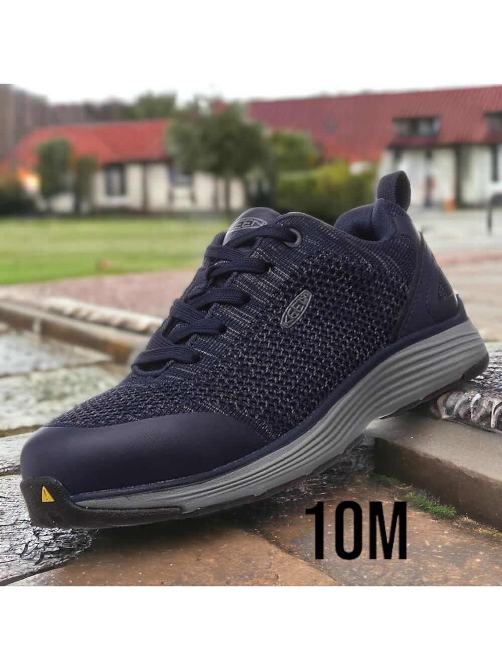 Keen Womens size 10M Sparta Blue Grey Alloy Toe Work Shoes ~ runs small